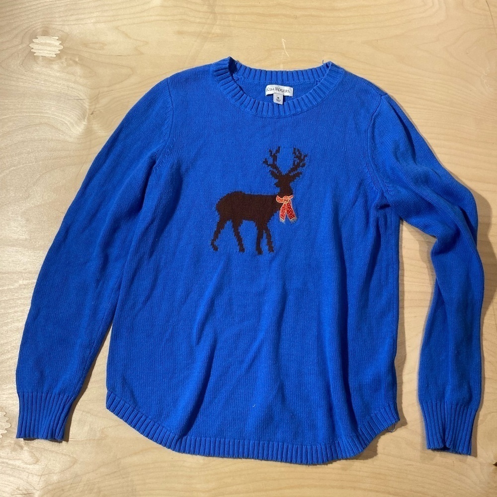 Kim Rogers Holiday Sweater size Medium (JL) - Picture 4 of 9